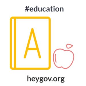 I care about this issue #heygov #icareabout #education